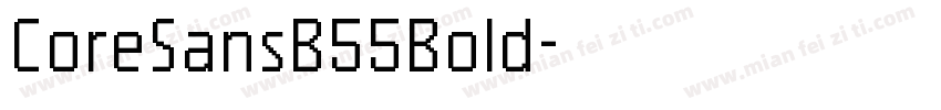 CoreSansB55Bold字体转换