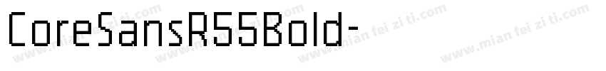 CoreSansR55Bold字体转换