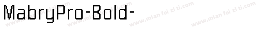 MabryPro-Bold字体转换