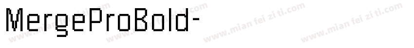 MergeProBold字体转换