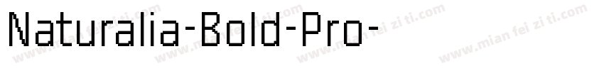 Naturalia-Bold-Pro字体转换