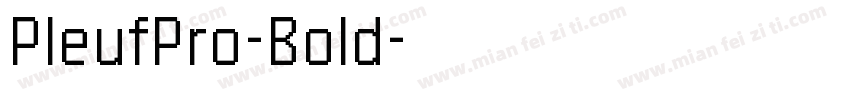 PleufPro-Bold字体转换