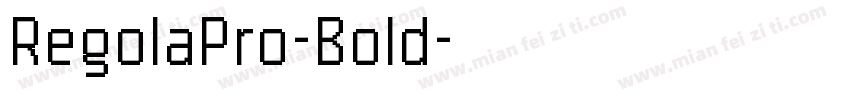 RegolaPro-Bold字体转换