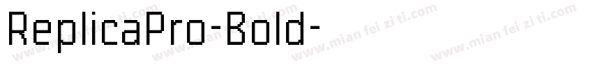 ReplicaPro-Bold字体转换