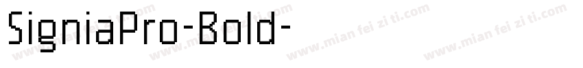 SigniaPro-Bold字体转换