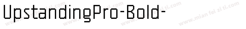 UpstandingPro-Bold字体转换
