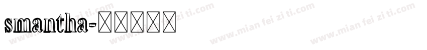 smantha字体转换