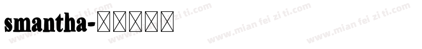 smantha字体转换