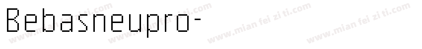 Bebasneupro字体转换
