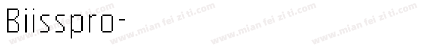Biisspro字体转换