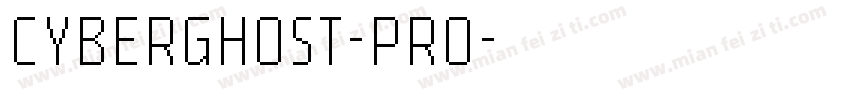 CYBERGH0ST-PRO字体转换