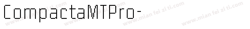 CompactaMTPro字体转换