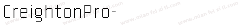 CreightonPro字体转换