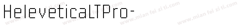 HeleveticaLTPro字体转换