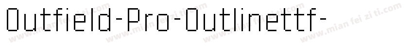 Outfield-Pro-Outlinettf字体转换
