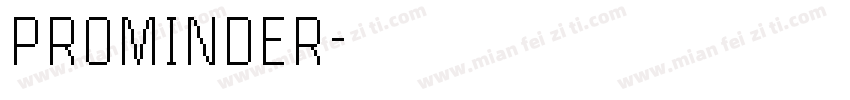 PROMINDER字体转换