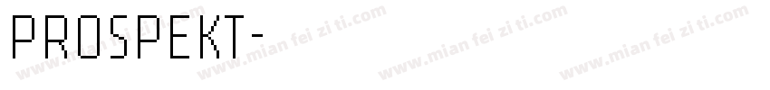 PROSPEKT字体转换