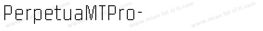 PerpetuaMTPro字体转换