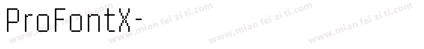 ProFontX字体转换