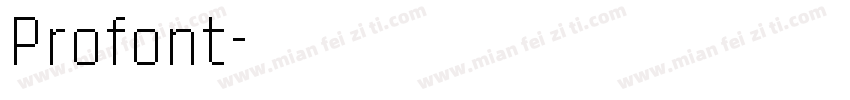 Profont字体转换