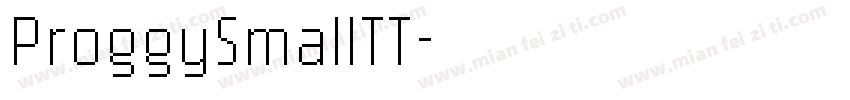 ProggySmallTT字体转换