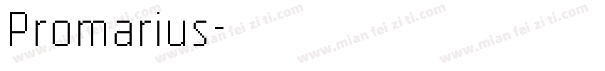 Promarius字体转换