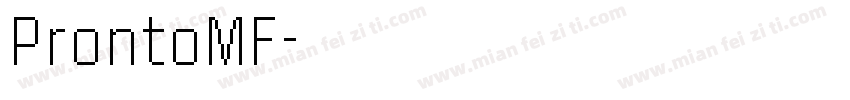 ProntoMF字体转换
