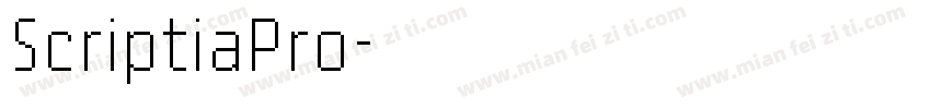 ScriptiaPro字体转换