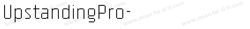 UpstandingPro字体转换