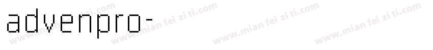 advenpro字体转换