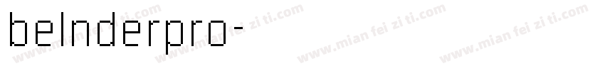 belnderpro字体转换