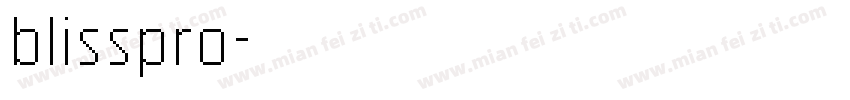 blisspro字体转换