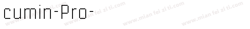 cumin-Pro字体转换
