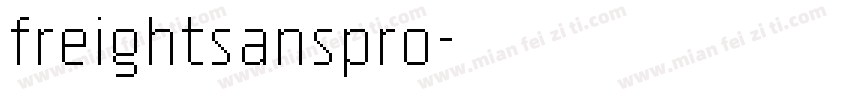 freightsanspro字体转换