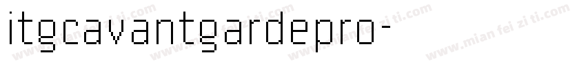 itgcavantgardepro字体转换