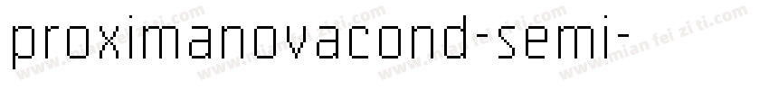 proximanovacond-semi字体转换
