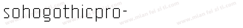 sohogothicpro字体转换