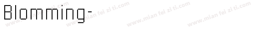 Blomming字体转换