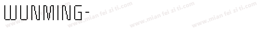 WUNMING字体转换