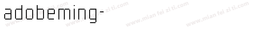 adobeming字体转换