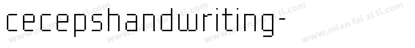 cecepshandwriting字体转换
