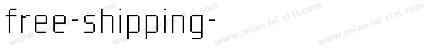 free-shipping字体转换