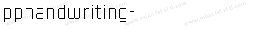 pphandwriting字体转换