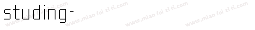 studing字体转换