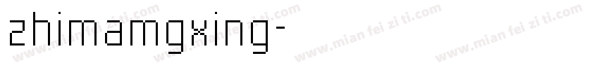 zhimamgxing字体转换
