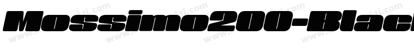 Mossimo200-Black字体转换