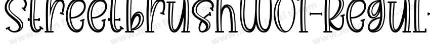 StreetbrushW01-Regul字体转换