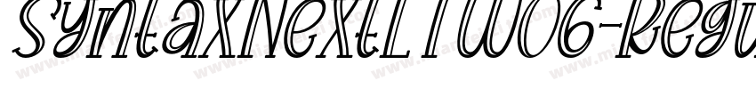 SyntaxNextLTW06-Regu字体转换