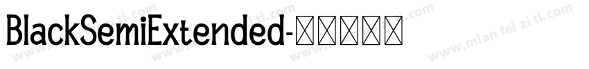 BlackSemiExtended字体转换
