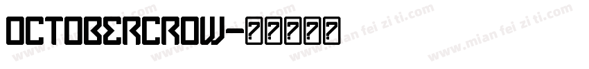 OctoberCrow字体转换